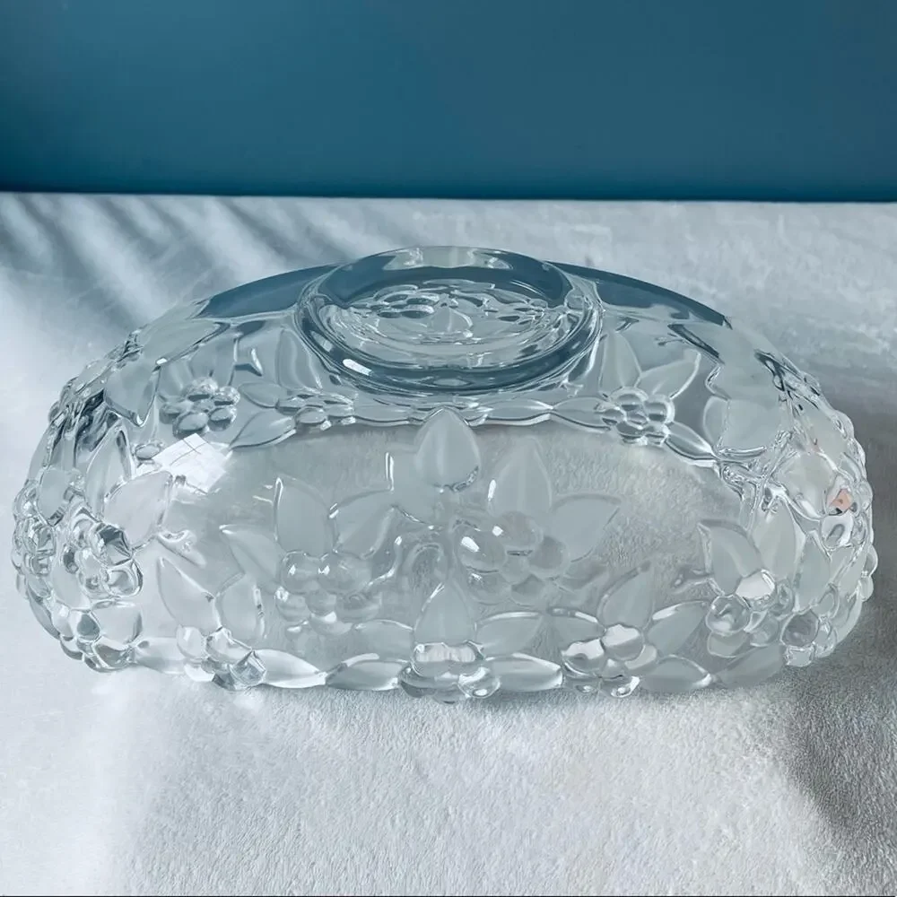 Vtg Mikasa Floral Crystal 